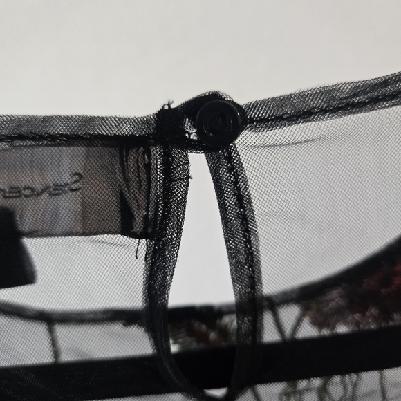 Sheer Floral Embroidered Top - Picture 5 of 10